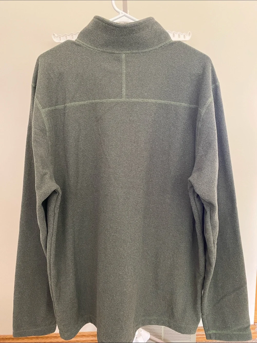 The North Face Men's Olive Green Half-Zip Sweater